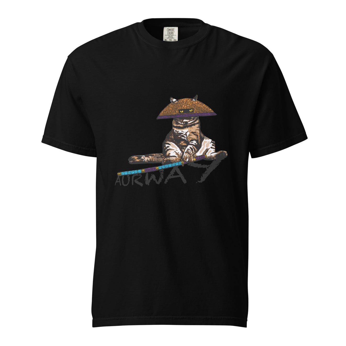 Ronin Cat (heavyweight t-shirt)