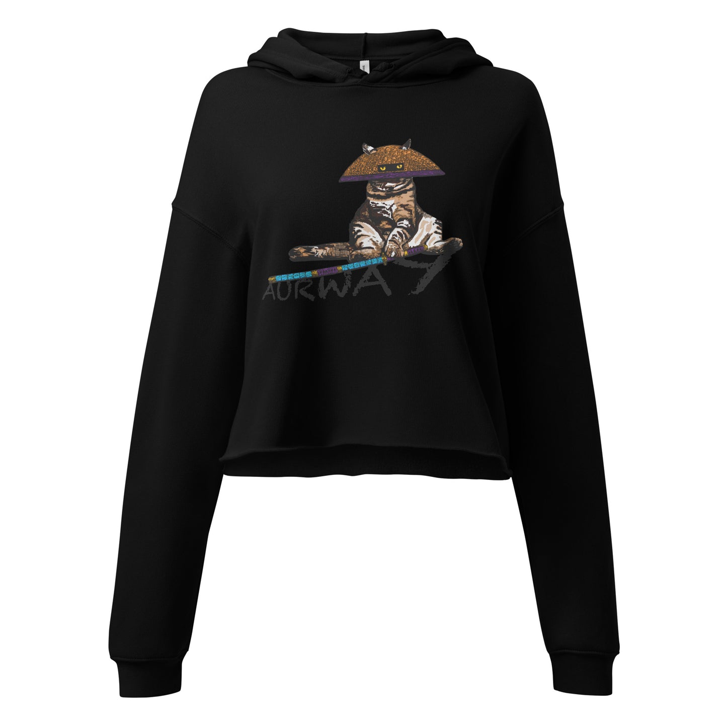 Ronin Cat Crop Hoodie