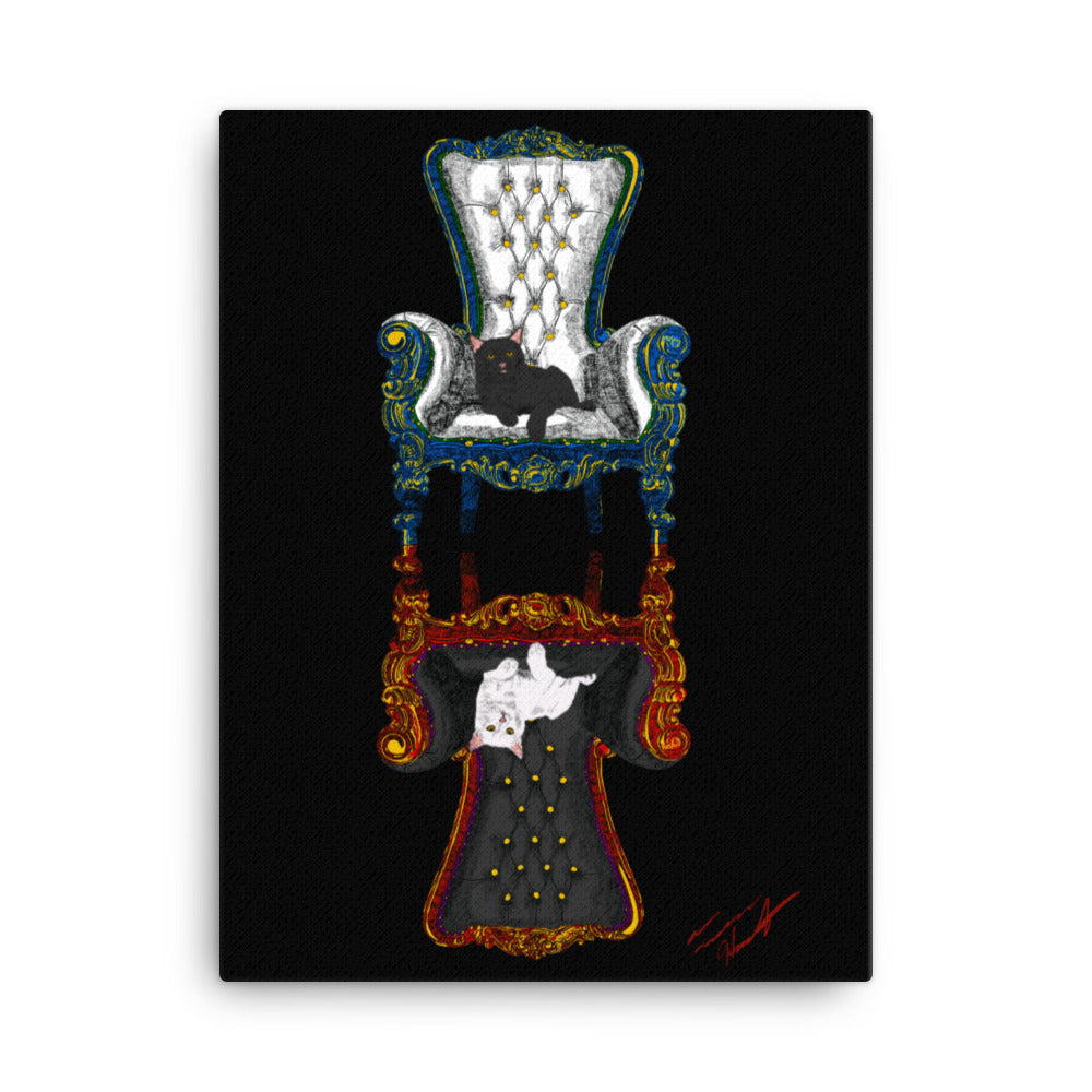 Two Thrones Canvas by El Dio